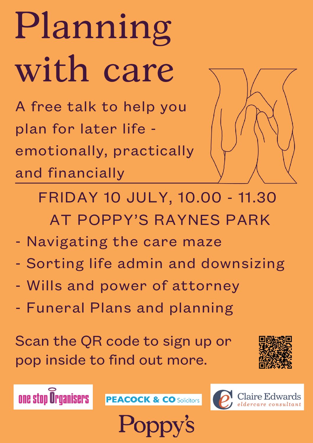 Planning with Care event Raynes Park 10th July